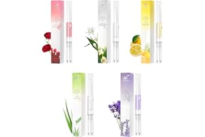 Nutrition Oil Pen, Nail Oil Cuticle, AISEELY 5pcs Mix Flavors Cuticle Oil Pens for Repairing Cracked Cuticle Oil for Nails, Random Color&Flavor, 5 Count (Pack of 1)