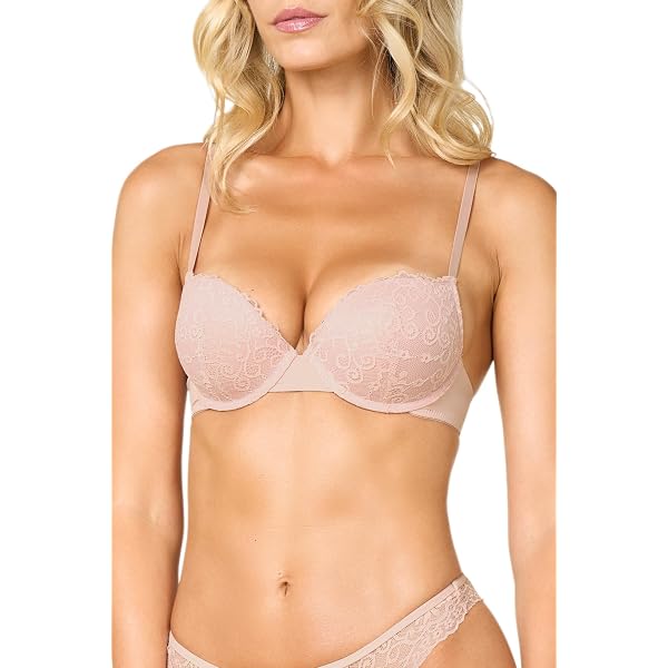 Reggiseno Goldenpoint Tyche Amaryllis Con Ferretto – Balconette In Pizzo E Microfibra Con Lurex – Colore Amaryllis