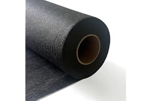 Longing Home Tischläufer, Tischband, 0.3 × 25M, 30g/㎡, Schwarz, Einweg Vlies Stoffähnlich Tischdecke Rolle, Hochzeit, Geburtstag, Party, Dekoration