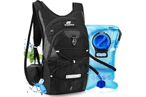 Expansea Trinkrucksack mit Trinkblase 3L BPA-Frei, Wasserdichter Outdoor-Rucksack, Rucksack mit Trinksystem, Rucksack Outdoor für Draußen Sport, Laufen, Radfahren, Wandern, Bergsteigen, Skifahren