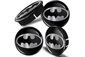 Biomar Labs® 4 x 60 mm 3D kołpaki samochodowych 3D Batman Center felgi C 72