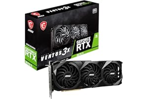 MSI GeForce RTX 3070 Ti VENTUS 3X 8G OC Tarjeta gráfica - 8GB GDDR6X OC, 19 Gbps/256-Bit, PCIe 4.0, HDMI 2.1a, DisplayPort 1.4aTi VENTUS 3X 8G OC