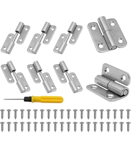 10 Pcs Charniere De Porte Amovibles, Charnière Inoxydable Porte