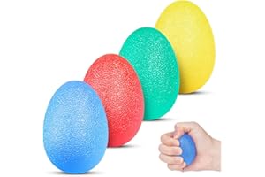 Vicloon 4PCS Pelota Antiestrés, Bola Antiestres con Diferentes Grados de Dureza, Fortalecedores de Mano para Capacitación, Bolas de Fortalecer Manos para Entrenamiento Manual