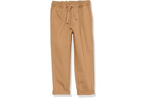 Amazon Essentials Pantalones Chinos elásticos de algodón sin Cierre (Anteriormente Amazon Aware) Niño