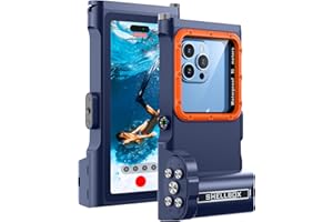 Focusor Custodia Impermeabile 15M [Universale] Smartphone Compatibile con Bluetooth IPX8 Cover Subacquea Professionale Asciutta Borsa per iPhone Samsung Huawei XiaoMi Oppo Vivo Android 4.7-6.9''