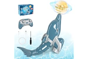 snookids Ferngesteuerter Delfin Wasserspielzeug Kinder, 2.4GHz RC Ferngesteuertes Boot Spielzeug, Wasserdichter Fernbedienung, Delfin Spielzeug für Kinder Wasser-Party Geschenk