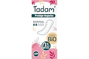 TADAM' - Protège-Lingeries Dermo-Sensitifs - Format Normal - Coton Bio - Ultra discret - Sans substances toxiques - 24 unités