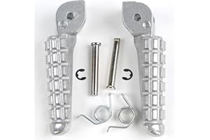 XMT-MOTOR Reposapiés Moto Plata Frente Estriberas Clavijas para pies Pedales footrest para DUCATI Monster 696 796 2009 2010 2011 2012 2013 2014
