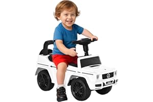 HOMCOM 3 in 1 Kids Ride On Car G350 Licensed Foot To Floor Slider Toddler Push Along NO POWER White 12-36 months