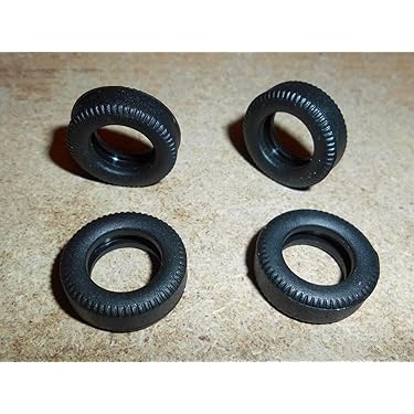 SSC 2 Grip Tyres For Slot Cars, 7mm Wide Replacement Tyres For Scalextric Slot Car, Compatible For Austin, Healey, Formula Junior Cars, Spare Tyres For Slot Cars, Slot Car Accessories