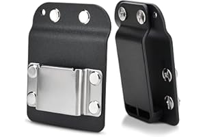 COSSWE Bohrwerkzeugholster für Werkzeuggürtel, Clip-on Werkzeug Gürtelclip Robust Werkzeuggürtelhalter 304 Edelstahl für Akkubohrer, Schlagschrauber, Nagler, Maßband