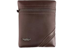 ARTONVEL - The Original Magnetic Motorcycle Tank Bag – Vintage Full Grain Cowhide Leather & Nylon – Waterproof & Lightweight – Ergonomic – Durable – 3 Year Guarantee (Full Brown)