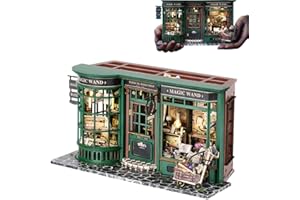 TOPBSFARNY Kit de casa de muñecas en miniatura con casa de muñecas mágica vintage europea, kit de casa de madera hecho a mano, regalo creativo de cumpleaños