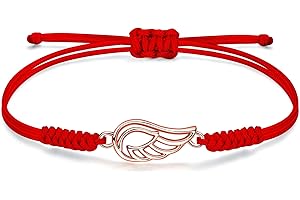 JENDEAR SHINE Bracciale Corda per Donna, Corda Intrecciata a Mano Bracciale Portafortuna, Regali di Compleanno per Mamme Donne Ragazze