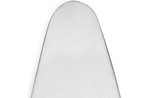 Encasa Homes Replacement Ironing Board Cover & Foam Pad, Heat Reflective 'Metallic Silver Silicone', Drawstring Tightening (Fits Standard Wide Boards of 125x46 cm) Scorch & Stain Resistant