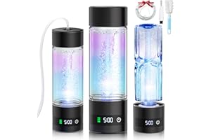 IUHFSIFS Générateur de bouteille d'eau à hydrogène 5.0 【Double super teneur en hydrogène 3000PPB】 Bouteille d'eau Hydro 2