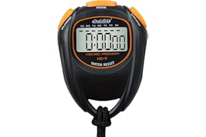 ‎SCHÜTT Schütt Stoppuhr HC-7 | Digitale Multifunktions-Stoppuhr mit großem Display | Einfacher Batteriewechsel | Guter Druckpunkt | Hobby | Sport | Freizeit | Spritzwasserfest | Für Kinder geeignet