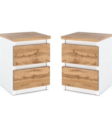 Akord Commode 3 Laden Eik Sonoma / Wenge 60x35x57