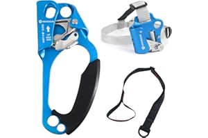 NewDoar UIAA & CE Certified Hand Ascender Rock Climbing Tree Arborist Rappelling Gear Equipment Rope Clamp for 8~13MM Rope