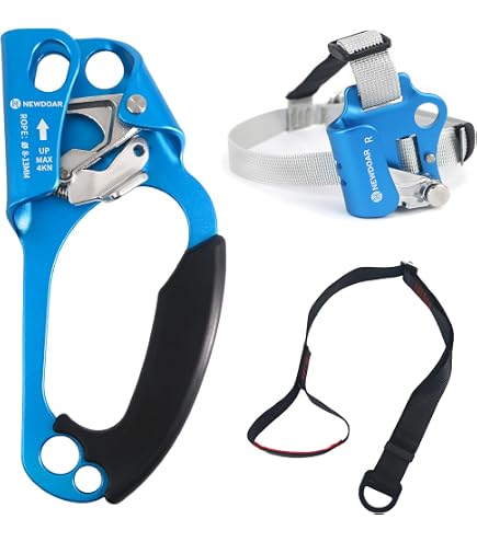 GJCrafts Flip Line Kits Mit Stahlseilkern, Stahlseil-Lanyard Mit Dreifach-Verschluss-Karabiner, Verstellbares Lanyard-Baumkletterseil Für