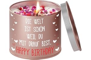 ‎PRSTENLY PRSTENLY Geburtstagsgeschenk für Frauen, Kerze aus Metall Geschenke zur Geburt für Frau Freundin Mama Schwester Tochter, Beste Freundin Geburtstag Geschenk