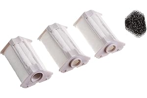 Dennerle 5865 Cartouche de rechange pour filtre d'angle nano, pack de 3 - 3x éléments filtrants y compris 1 éponge filtrante