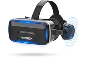 XWP VR Brille, Virtual Reality Headsets Mit Kopfhörern, Für 3D-Handyspiele Und Filme, Für iPhone/Android (4,7–7,2 Zoll) Smartphones, Spielzeug, Geburtstags Kinder Und Familie