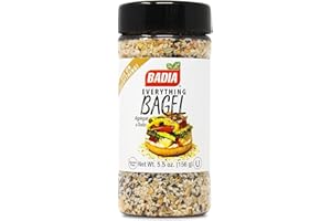 BLUE NILE FOODS Everything Bagel Seasoning, 5.5 oz (156g) – Crunchy, Savory Blend with Sesame, Garlic & Poppy Seeds – Perfect for Bagels, Avocado Toast, Salads & More