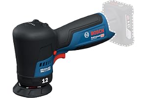 Professional 12V System sladdlös polermaskin GPX 12V-77 (inkl. monterad underlagsplatta med kardborreband på 77 mm, pol
