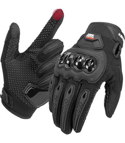 Gants De Moto Tactiles Homme/Femme - Protection Jointures Dure - Respirants - Pour Cyclisme Et Sports Mécaniques
