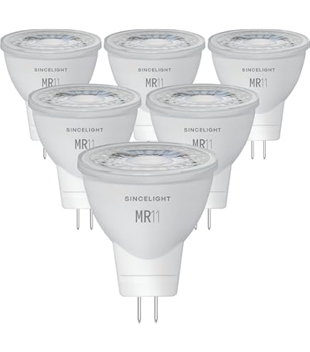 Lampadine LED MR11 3.5W GU4.0, 12V AC/DC, 350lm, 6000K (bianco Freddo), Non Dimmerabili, Confezione Da 8 Pezzi