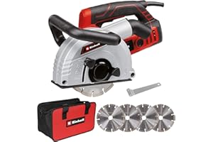 Einhell Scanalatore TE-MA 1700 (1.700 W, regolazione larghezza di taglio fino a 38 mm, profondità di taglio fino a 40 mm, Soft Start, protezione da sovraccarico, 4 dischi da taglio diamantati incl.)