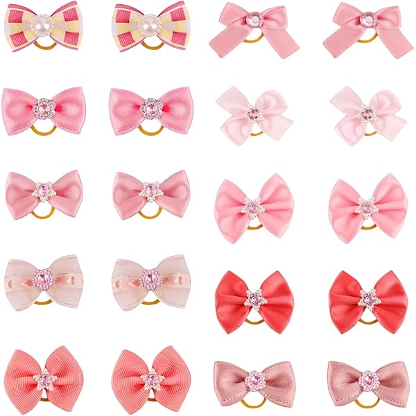 10 Clip Per Capelli Da Cane MIRKUZI - Fiocchi E Archi In Poliestere, Decorazioni Carine Per Animali - Foto 6