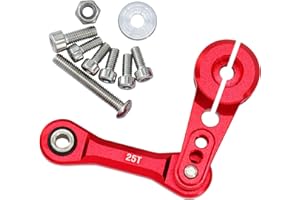 POLANTA High Performance Aluminum Tie Rod & 25T Servo Horn Upgrade Parts for 1/8 Arrma Typhon, Kraton, Talion, Outcast, Notorious 6S BLX, 1/7 Limitless, Infraction, Mojave 6S BLX Fixed Link Steering