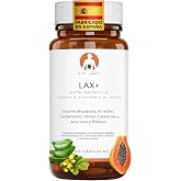 LAX+ Laxative, Relieves Constipation Adults 100% Natural &amp; Vegan, Softens Feces, Effective &amp; Fast with Papaya, Arraclan, Card