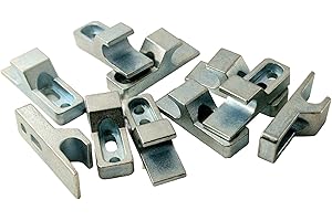 GENERICO CARTONGESSO FAI DA TE - Clip in metallo a gancio per apertura push pull - gancetti per mini latch - Snap per sportelli e botole ispezione - Pz. 10