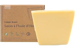 Comme Avant - Savon bio de Marseille naturel solide et surgras 7% à l'huile d'olive, Peaux sensibles, Hydrate et nourrit, Respecte l'équilibre de la peau fabriqué en France 1 savon - 100g