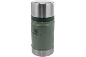 Stanley Classic Legendary Food Jar 0.7L Hammertone Green - Termos do żywności ze Stali Nierdzewnej Bez BPA - Utrzymuje ciepło przez 15 godzin - Do Mycia w Zmywarce