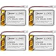 EEMB Lithium Polymer battery 3.7V 250mAh 502030 Lipo Rechargeable Battery Pack with wire JST Connector for VXI Blue Parrott and MP3 MP4 Speaker-confirm device & connector polarity before purchase(4)