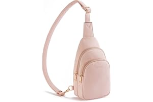 Telena Damska torba na brzuch, torba na klatkę piersiową, torba na ramię ze sztucznej skóry, mała torba na ramię dla kobiet, brązowa