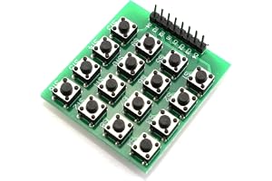 RLECS 4x4 Matrix Button Keypad Module 16 Keys 8 Pin for Arduino Raspberry Pi