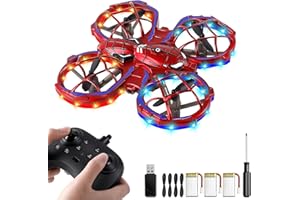 VERDANTREE Mini Drone Enfant Jouet pour Garçons Filles âgés de 6, 7, 8, 9, 10 +Jouet, Télécommandé Drone Volant lumières LED pour Enfants et Débutants. Cadeau de Noël ou D'anniversaire