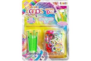 CRAZE LOOPS Scoubiloop Loom Bands Latch Head and Crochet Hook for Silicone Rings, Rubber Bands Accessories, Bracelets Make Yourself Children