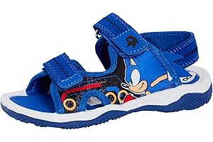 Sonic The Hedgehog Sega Sandales de sport à bout ouvert pour enfants Chaussures d'été Multicolore
