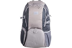 Genesis Nattai – Kamerarucksack 30L mit zwei Fächern – für DSLR, Objektive, 15" Laptop – leicht, wasserabweisend, grau