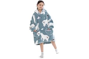 PTERYGOID Couverture à capuche surdimensionnée pour enfants - Couverture à capuche pour filles et garçons - Couverture à capuche avec poche pour enfants et adolescents