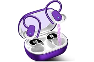 OYIB AI Ecouteur Traducteur Instantané avec Traduction Audio et Vidéo, 50H Ecouteur Traducteur Instantané avec 164 Langues/7 Modes de Traduction, 3 en 1 Oreillette Traduction pour Affaires/Études Lilas