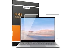 MEGOO Protector de Pantalla de Vidrio para Surface Laptop Go 2 12.4 ", Dureza 9H / Instalación Fácil/Vidrio templado ultra claro, compatible con Microsoft Surface Laptop Go (versión 2021)