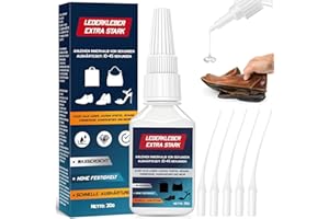 KENVORA Schuhkleber Extra Stark Lederkleber - 30g Transparent Schuhsohlenkleber, Shoe Glue Schuhsohlen Kleber für Reparieren Leder, Sportschuhe, Sandalen
